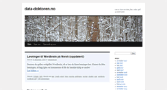 Desktop Screenshot of data-doktoren.no